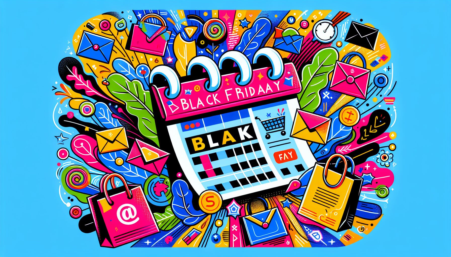 An illustration highlighting the importance of black friday email marketing for 2024.