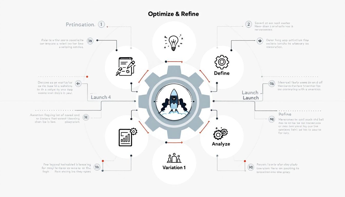 A strategy map for integrating AB testing into marketing.