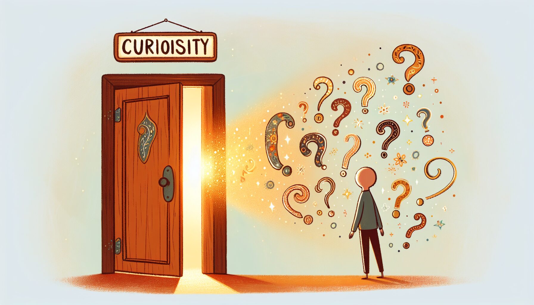 An illustration showcasing the power of curiosity in marketing.