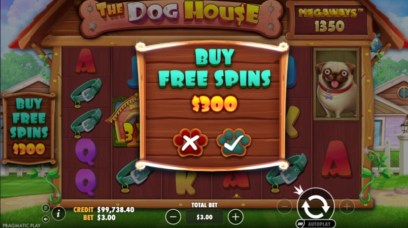 The Dog House Megaways Slot Xüsusiyyət Alışı