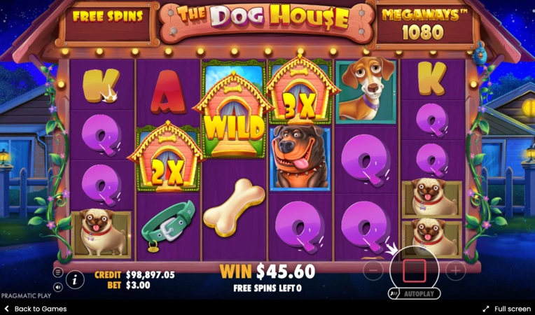 The Dog House Megaways Slot Multiplikatorları